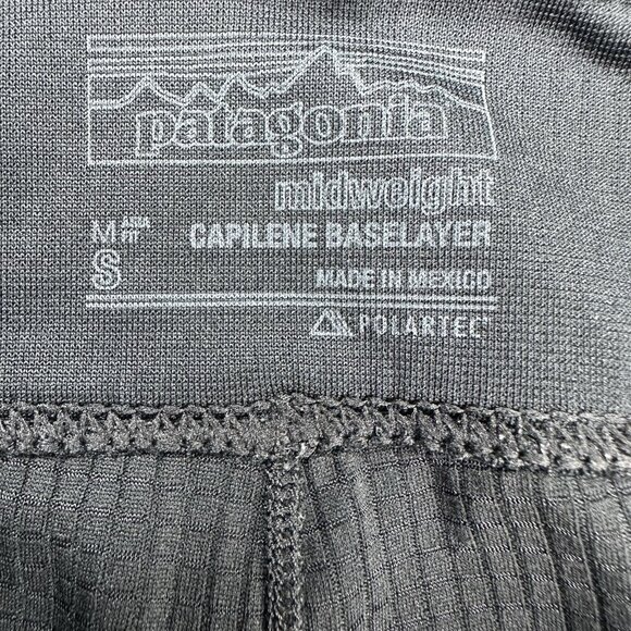 Patagonia Women's Black Capilene Midweight Base Layer Bottoms S/W25/L26.5 - Picture 5 of 13